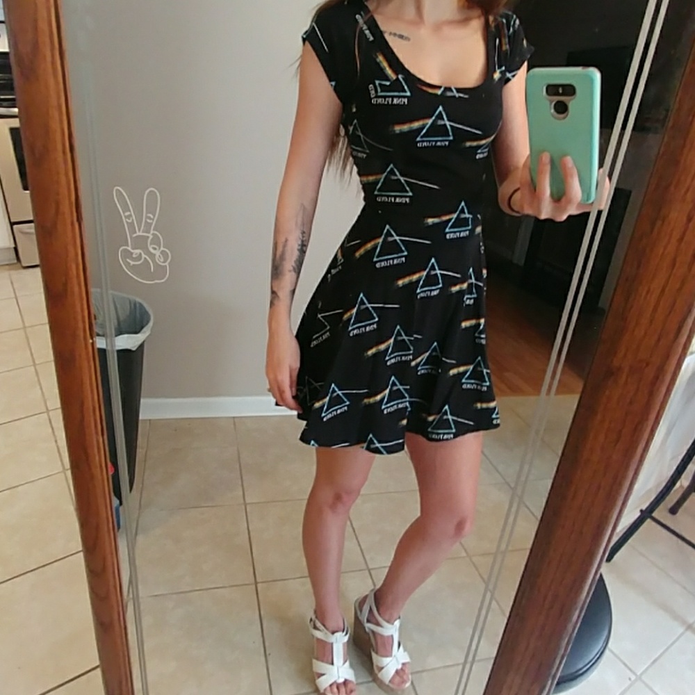 Pink Floyd skater dress